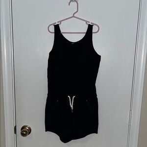 Athleta Girl Size 8-10 Black Kids One-Piece Romper
